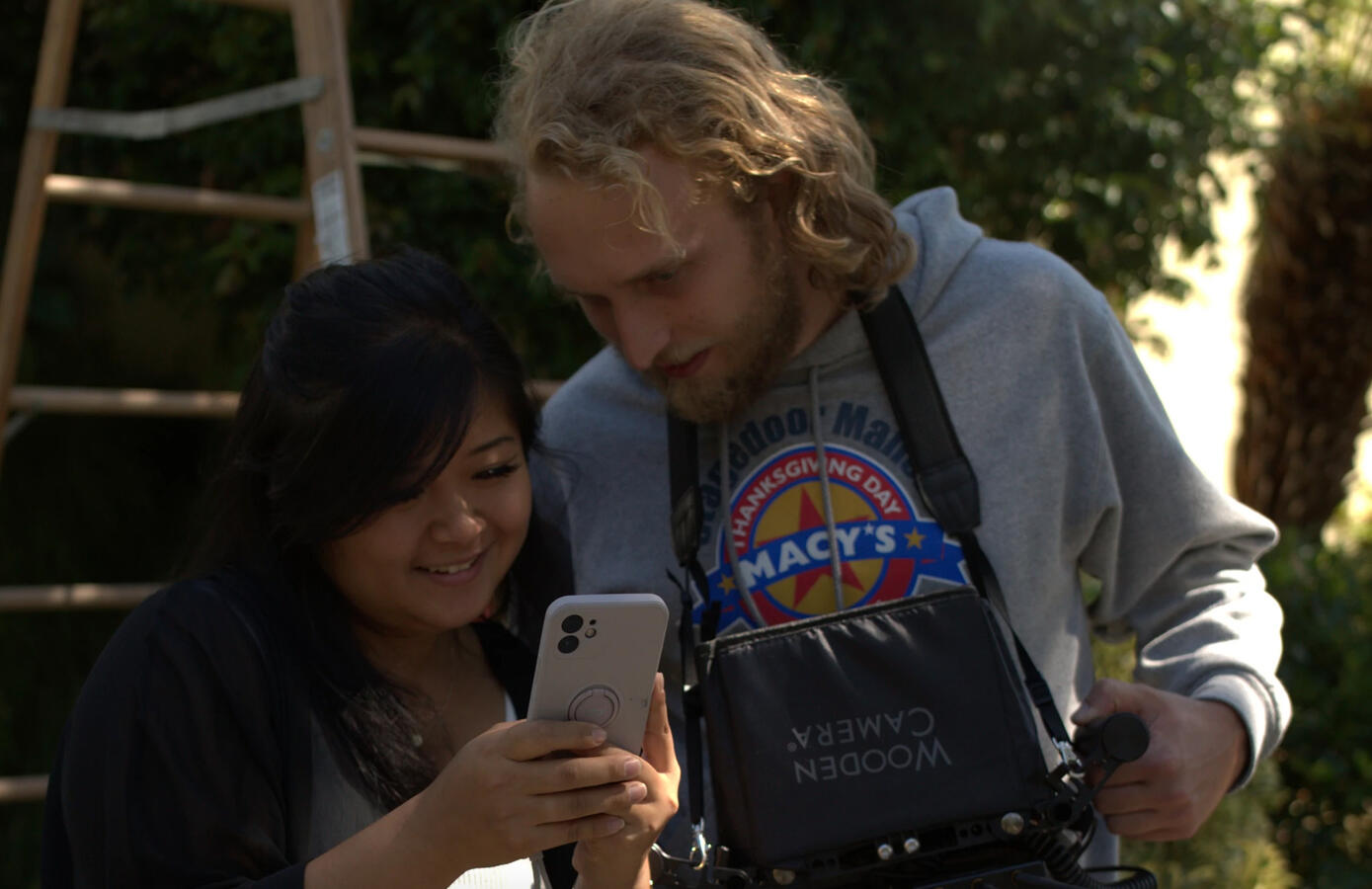 A creative moment with crew member, Millie Khou Trin